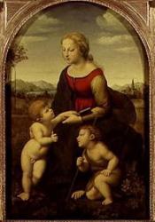 Raffaello Santi: Madonna with Jesuskind and Johannesknaben- Madonna a gyermek Jézussal és Jánossal